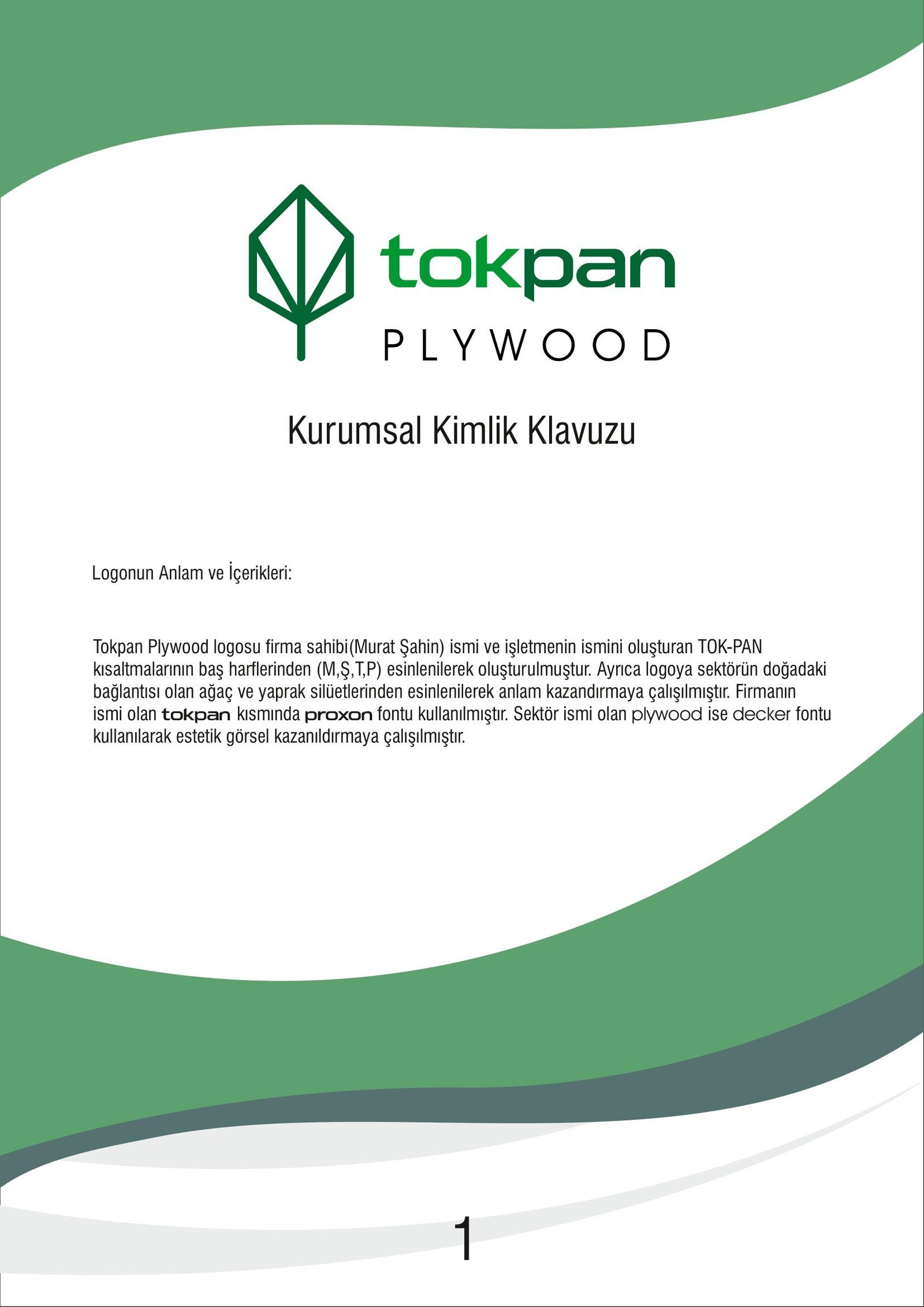 Tokpan Plywood Kurumsal Kimlik Klavuzu